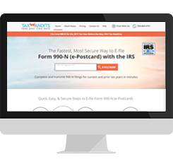 e Postcard 990 N | File 990-N Online | E-File IRS Form 990-N